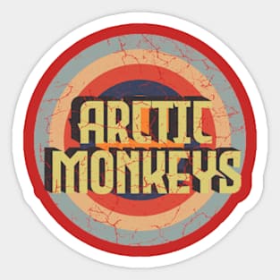 arctic monkeys design text 14 Sticker